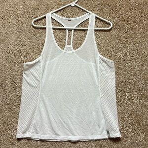 Under Armour white tank top mesh large